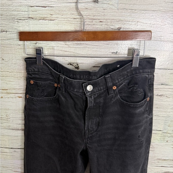 American Eagle ‘90s Straight Jeans black jeans size 8 x- long - Picture 3 of 8